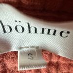 Bohme  Rust Oversized Long Sleeve Cottagecore Shirt Small Lagenlook Lounge Fall Photo 6