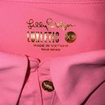 Lilly Pulitzer  Luxletic Frida Ruffle Polo Top Preppy Athletic Hot Pink Shirt XS Photo 5