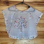 None Filipiniana kimona kimono OS rainbow sequin peacock poncho cover Photo 0