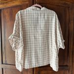 Laura Ashley  | Gingham Check Linen Popover Shirt Photo 1