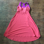 prAna  S coral & purple knit athletic sporty strappy dress Photo 0
