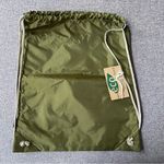 Disney NWT Adventures by Drawstring Tote Bag Olive Green Eco Choice by Gemline Photo 6