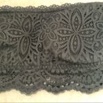 Gilly Hicks  Black Scallop Lace Bandeau Bralette S Photo 2