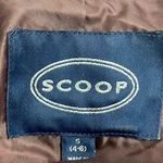 Scoop Faux Leather Moto Jacket Tawny Port Wine Biker Jacket Women’s Size Small Red Photo 9