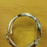 Brighton Watch Cuff Bracelet Silver Tone Crystal Accents Roman Numerals Womens Photo 8