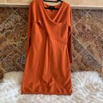 Donna Morgan  Taylor Knit Dress Burnt Orange Color Size XL Photo 3