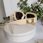 Fashion Ivory with Smokey Lenses Sunglasses Brown Photo 1