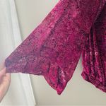 Free People Ginger Berry Flare Sleeve Top Purple Sz Medium Photo 9