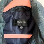 Coldbrook Essentials Navy Blue Green Plaid Puffer Vest Medium Photo 3