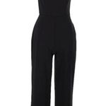 Black Streamlined Jumpsuit with Matte Finish Size M Photo 0