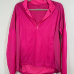 Nike  Golf Women's Pink Half-Zip Pullover Long Sleeve Athletic Jacket Lightweight Photo 0