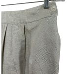 Anthropologie NWT Mignon Doo  Metallic high waisted skirt cream & silver size 4 Photo 5