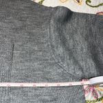 Pink Lily  size small women’s oversized grey sweater with front pocket side slots Photo 3