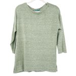 J. McLaughlin Womens Casual Beachy 100% Linen Alva Crewneck Sweater Size M Sage Photo 2