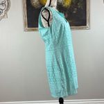 Banana Republic  Womens Size 12P Mint Green Eyelet Sleeveless Dress NWT Photo 2