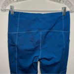 Oiselle  Flyout Cold-weather Run Blue High-Waisted Leggings Photo 9