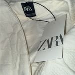 ZARA NWT Ivory Quilted Patchwork Vest Bloggers Fave SZ- Medium / Length Photo 5