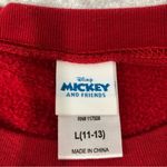 Disney  Mickey & friends red sweatshirt junior size L 11-13 Photo 2