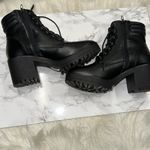 Nasty Gal Black Combat Boots size 6 new with small scratch Photo 4