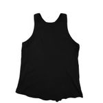 Lululemon All Tied Up Tank Top Black Pima Cotton Open Back Size 4 Yoga Running Photo 1