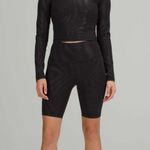 Lululemon Wunder Train Cropped Long Sleeve Shirt *Foil Shapeshifter Foil Black Photo 3