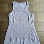 Athleta  Casual Sleeveless Ribbed Lavender Tank Midi Dress Size L Performance Photo 1