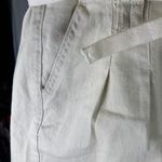 Kensie  Jeans The High Rise Short Women's Size 6/28 Beige Paper Bag Waist Pleated Photo 7