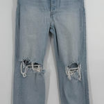 RE/DONE  70s stove pipe distressed button fly‎ jeans 31 Photo 0