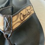 Coach : Black & Tan Janey (A8657) Signature C Sandals- 7- flaws Photo 15