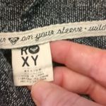 Roxy  gray and black funnel neck top size medium Photo 3