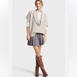 Hinge  Leather Panel Peplum SKIRT GREY SIZE XS $198 VERY CHIC NORDSTROM Photo 2