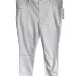 7 For All Mankind 7 for all man kind women's size 32 white ankle super skinny stretch denim jeans Photo 8