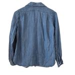 Coolibar UPF 50+ Sun Protection Denim Shirt Womens XS Button Front Blue Photo 3