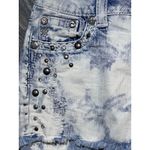 Miss Me Womens Size 25 Distressed Studded Bling Denim Shorts 90s Acid Wash Party Photo 2