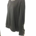 Forever 21  tie sleeve black sweatshirt 2X Photo 3