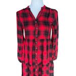 Knox Rose Womens  Plaid Button Down Shift Dress - Sz XS Photo 2