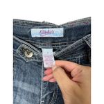 Candie's ‎ Womens Y2K Capri Jeans Size 7 Medium Blue Distressed Cuffed Photo 4