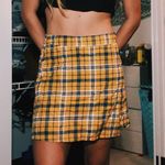 re:named Plaid Yellow Skirt Photo 0