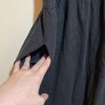 Pact  Relaxed Slub Knit Organic Cotton Henley Tank Midi Dress Black Size Small Photo 7