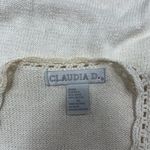 Claudia D. Vintage Beaded Vest XL White Photo 9