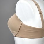 SKIMS Wireless Form Push Up Plunge Bra Size 44D Clay? Beige Padded Lined Logo Photo 3