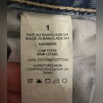 Garage  straight Jeans Size 1 Distressed Medium Wash Mid Rise Raw Hem Photo 3