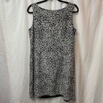 Papell Boutique Leopard Print Sleeveless Shift Dress Size 14P Photo 9