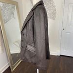 Worthington Vintage 90s Dark Brown Soft Lambskin Leather Blazer Jacket M Photo 3