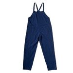 Known Supply Navy Blue Jumpsuit Front Pocket Organic Cotton Quiet Luxury Small Photo 2