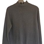 Charter Club Textured Mock Neck Pullover Black Sweater Cable Knit Cashmere Small Photo 4