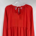 Cruel Denim Popover Top Women Small Orange Polyester Embroidered Cowgirl Western Photo 7