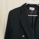 EUC Vintage Giancarlo Ferrari women’s black pure wool peacoat blazer‎ jacket 10 Photo 3