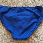 Nautica NWOT NEW  Dark Blue Turquoise White Belted Belt Swimwear Bikini BOTTOM 14 Photo 7