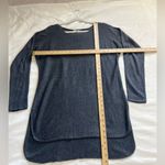 Joan Vass Joan‎ Vass Charcoal long sweater Size Small Photo 4